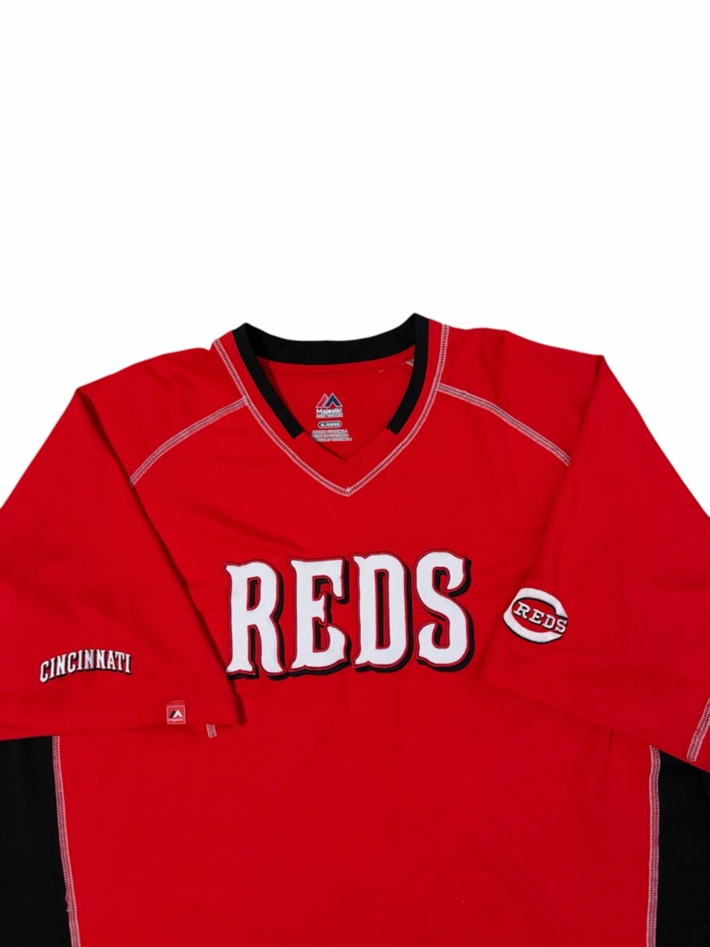 Majestic Cincinnati Reds Spell Out Baseball Shirt Men’s XL Red MLB